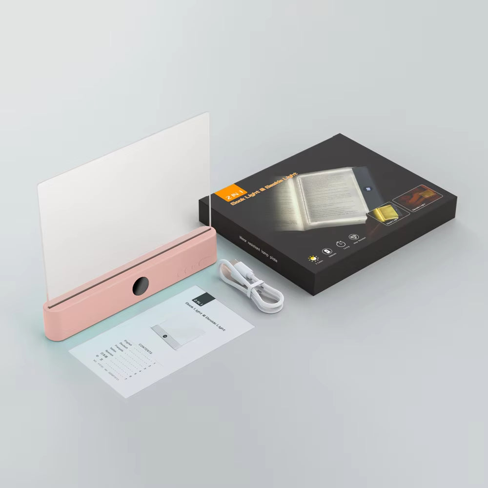 Rechargeable LED panel reading light