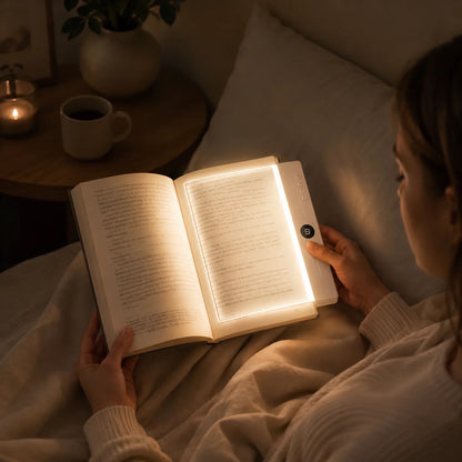 Rechargeable LED panel reading light