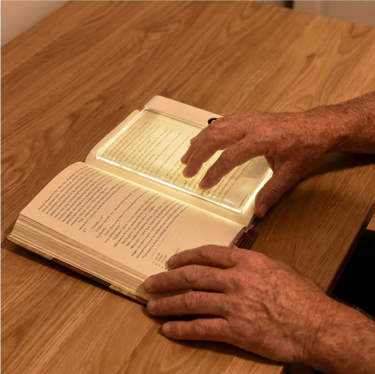 Rechargeable LED panel reading light