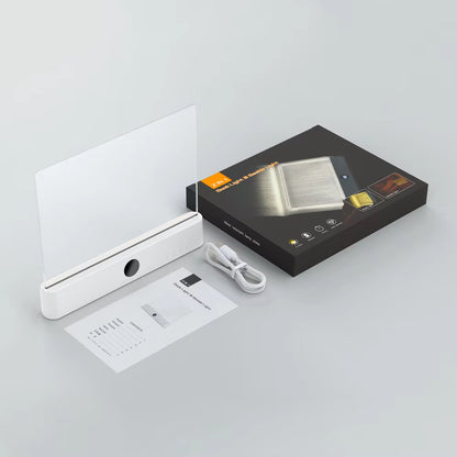 Rechargeable LED panel reading light